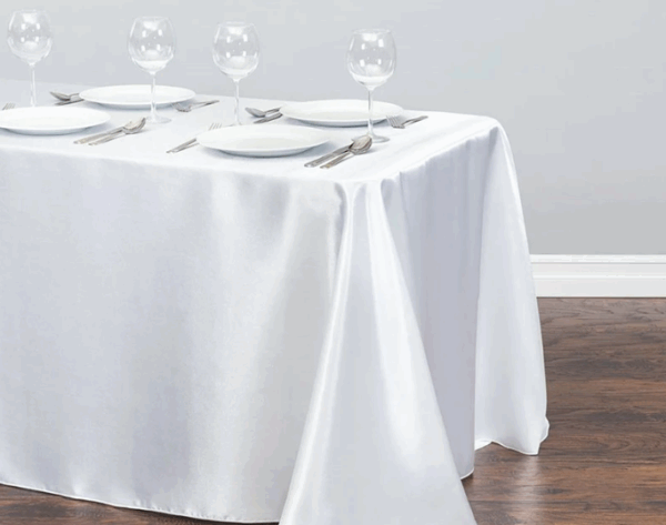 1.- Mantel Rectangular Blanco 3 x 1,50 Mts.