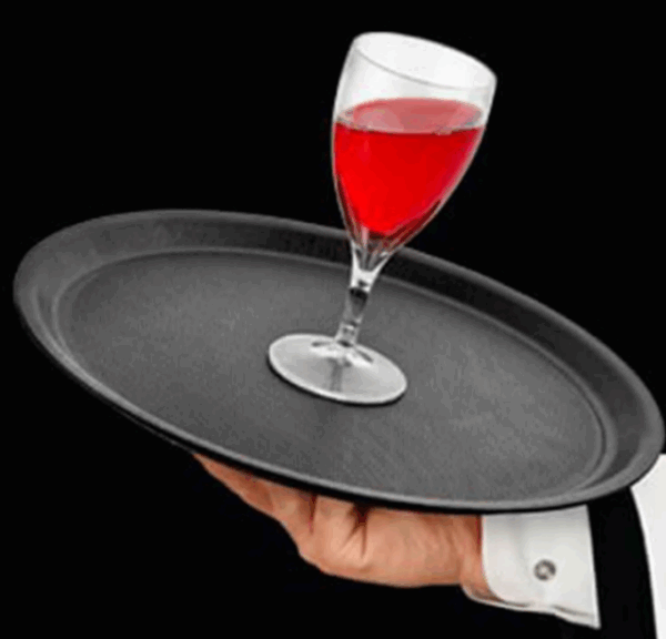 3.- Bandeja de Mozo Antideslizante 45 cm.